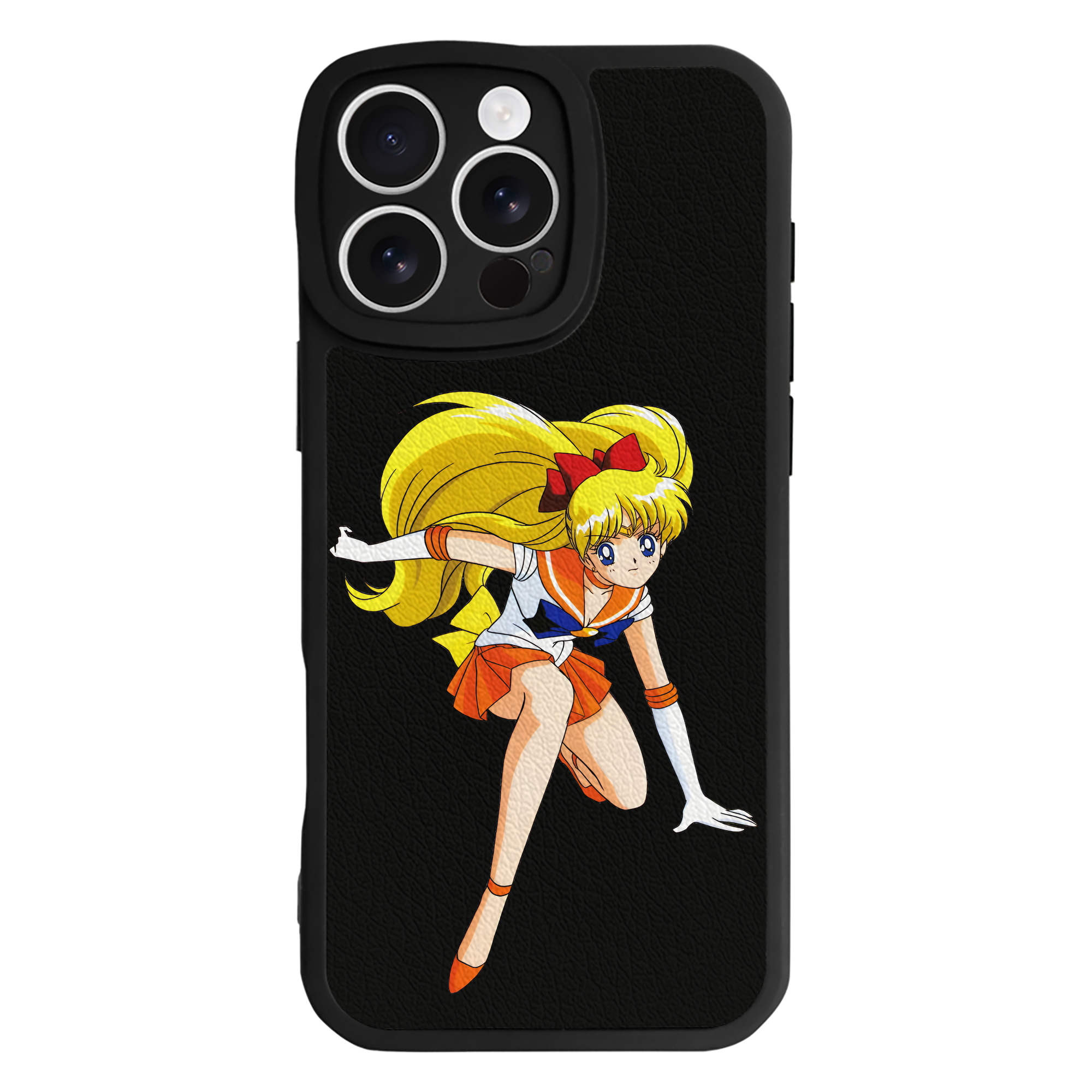 （画像用） 美少女戦士セーラームーン 愛野 美奈子 あいの みなこ Sailor Moon Aino Minako 【iPhone 16シリーズ対応】シリコンスマホケース（レザー調） 材質：シリコン